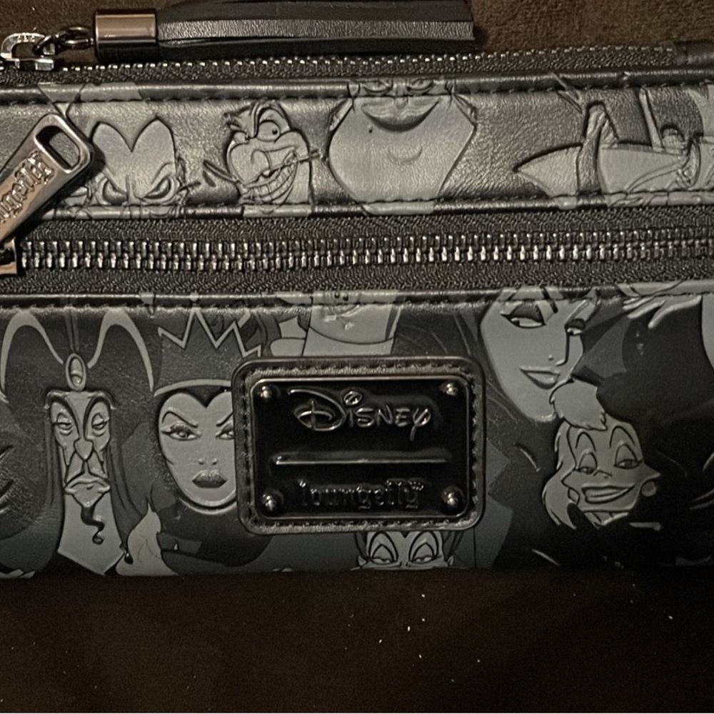 Disney Villains Black and Gray Wallet